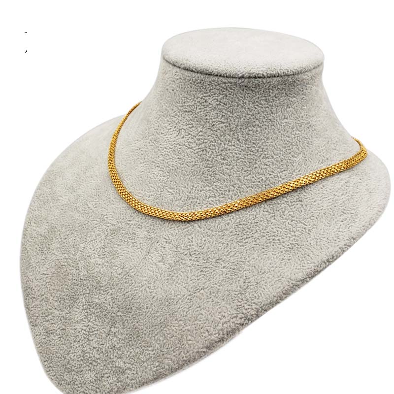 

18k Gold Filled Color chains Necklace 5mm Wide Link Chain Fashion Men Necklace Women Jewelry Choker Boyfriend Birthday Present gifts, Silver