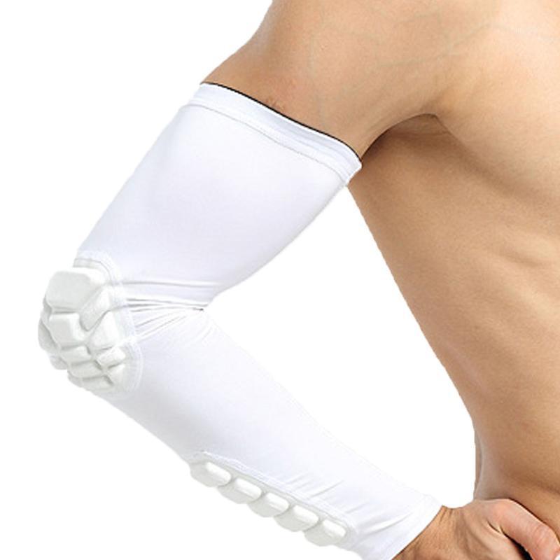

Sports Honeycomb Pad Crashproof Arm Guard Basketball Arm Sleeve Elbow Support Brace Wrap1, Black