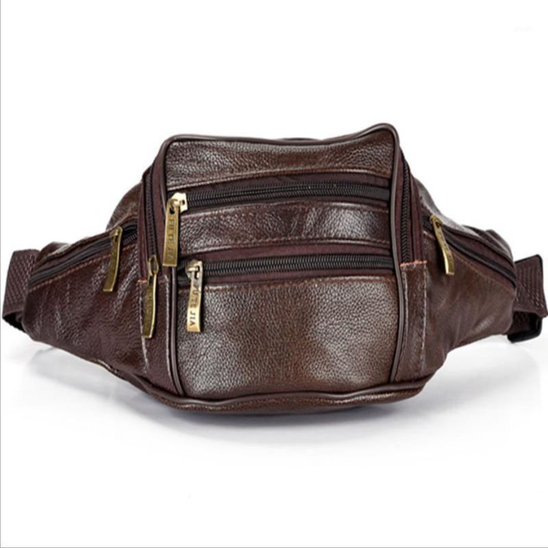 

Daily Waist Bag Leisure PU Leather Zipper Mobile Phone Pouch Adjustable Belt Fashion Cards Multi Pockets Wallet Outdoor Sports1, Black