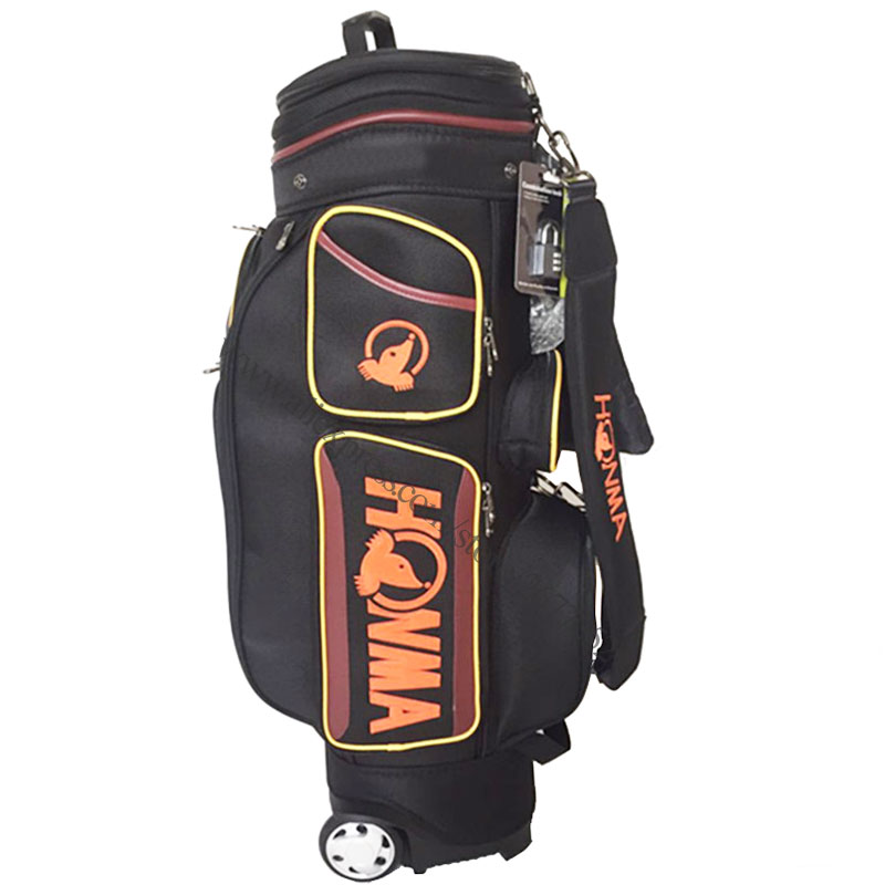 

Shipping Bag Club Golf Free Tug HONMA Cart Standard Ultra Light Nylon Multifunctional New Uodjn, Black