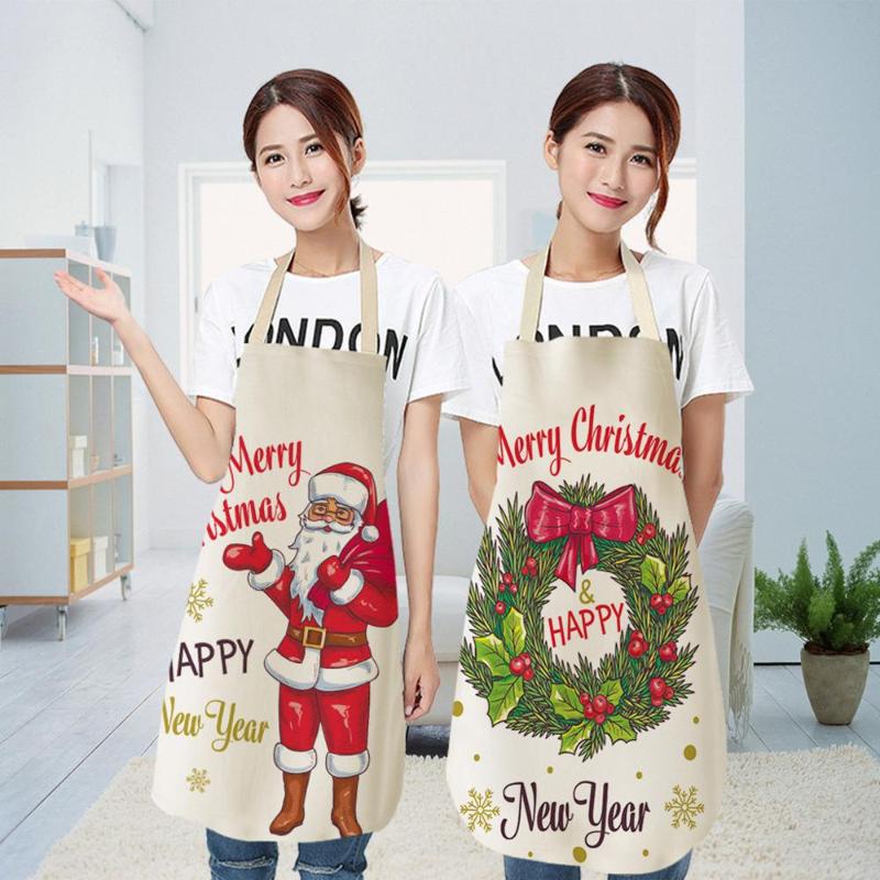 

Christmas Personality Apron Bar Restaurant Waiter Christmas Decoration Boots Xmas Navdad 2020 Delantal Q3