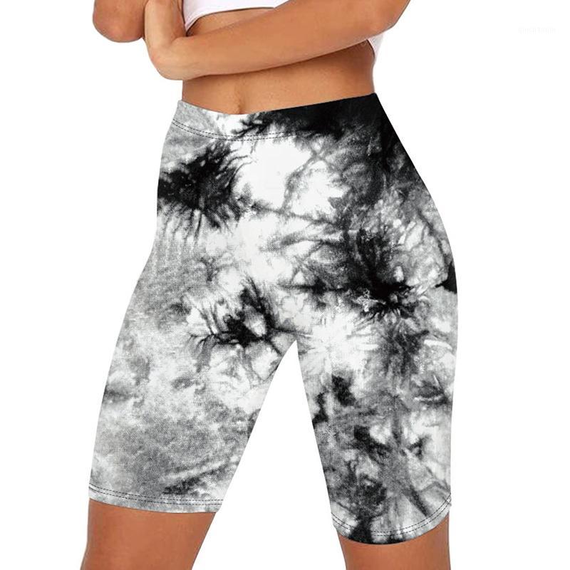 

2020 Summer Women Sports Dyeing Print Yoga shorts Female Fitness Shorts Running Gym Sports short1