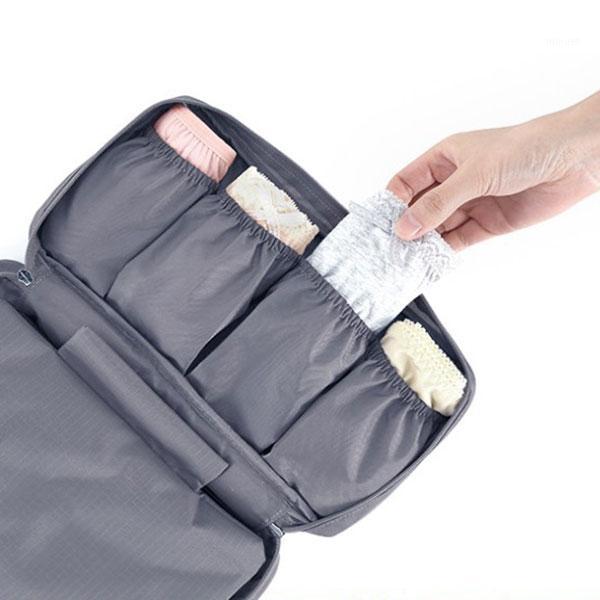 

Portable Bra Storage Bag Waterproof Underwear Socks Case Box Home Bras Protect Clothes Organizer Container Travel Bags EIG881, Deep blue