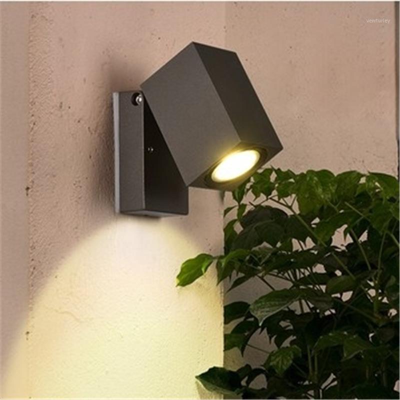 

Modern Simple Outdoor Rotatable Single Head Led Wall Light Corridor Lamp External Wall Courtyard Lamp Free Shipping Mounted1