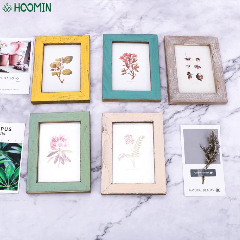 

5 Color Creative Gift Wooden Wedding Couple Pictures Frames Vintage Photo Frame Home Decor