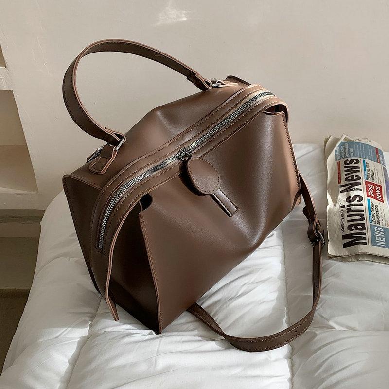 

Simple Solid PU Leather Crossbody Bags for Women 2021 High Quality Designer Handbags and Purses Female Shoulder Bag Totes 6939, Beige