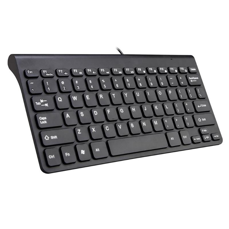 

Keyboard Lightweight Wired Professional Universal USB Interface Sensitive Laptops Practical Portable Stylish 78 Keys PC