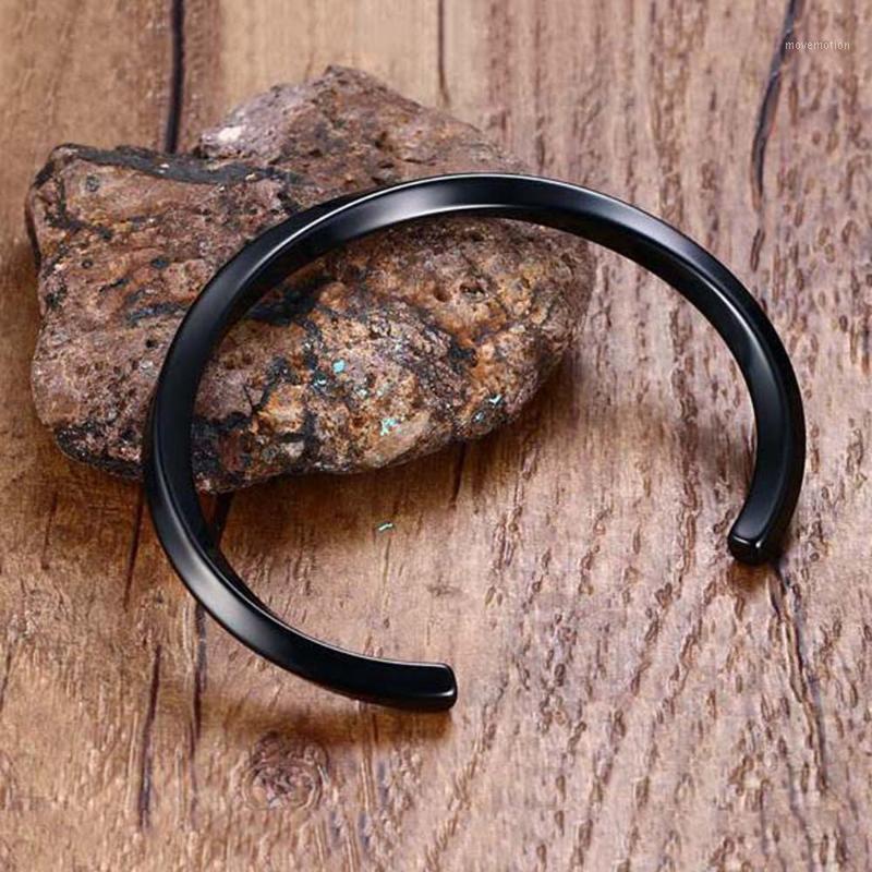 

Punk Black for Men Women Creative Design Stainless Steel Trendy Bangle Bracelet Titanium Jewelry1