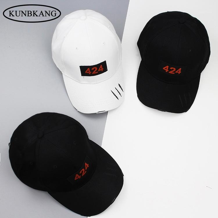 

Hot! 2017 High Quality Patch 424 Number Baseball Cap Hat Bone Men Women Snapback Caps Gorras Holes Eaves Peaked Cap Hip Hop Hats1