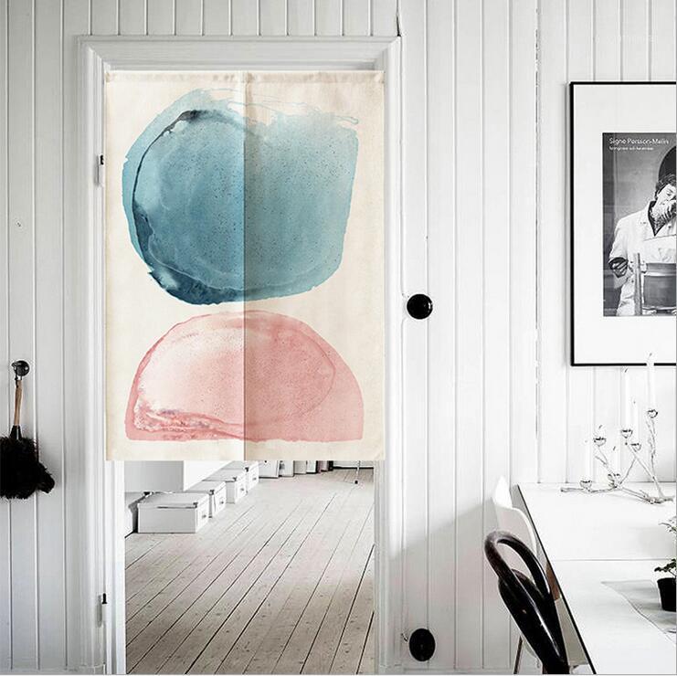 

Fyjafon Curtain Color Printed Restaurant Door Curtain simplicity Hallway Half Tube Kitchen Short Curtains Customized1, Pattern 4