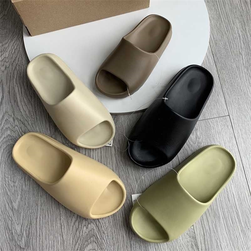 

Unisex Slippers Women EVA Beach Sandals Summer Outdoor Slides Woman/Men Non-slip Bathroom Household Shoes Soft Large size 220124, Black