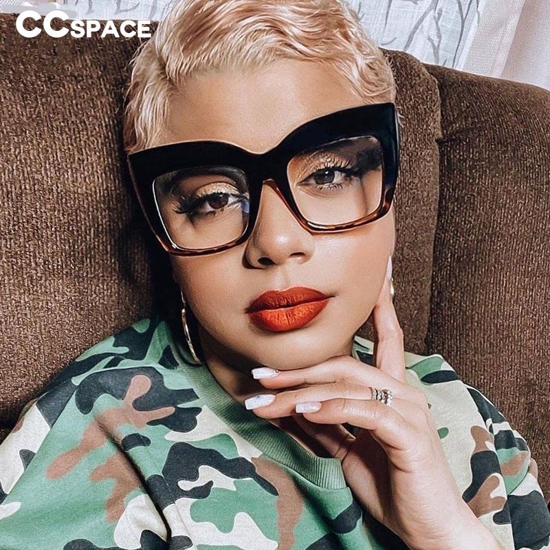 

Sunglasses 45512 Oversized Cat Eye Women Retro Glasses Frame Eyeglasses UV400