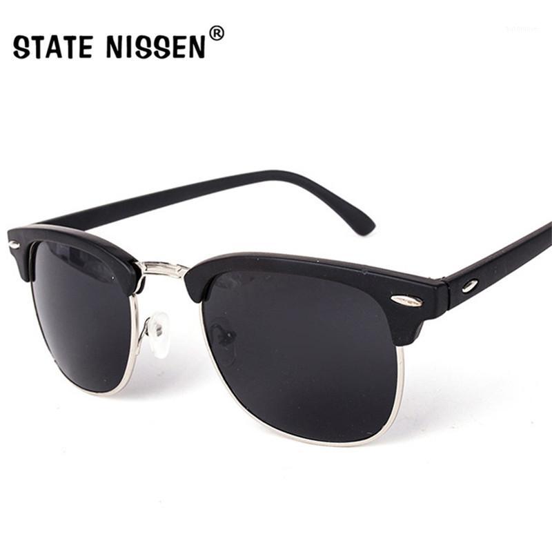 

STATE NISSEN New Uniesex Style Sunglasses Women Men's Sun Glasses Designer Brands Vintage Mirror Glasses Square UV400 Goggles1