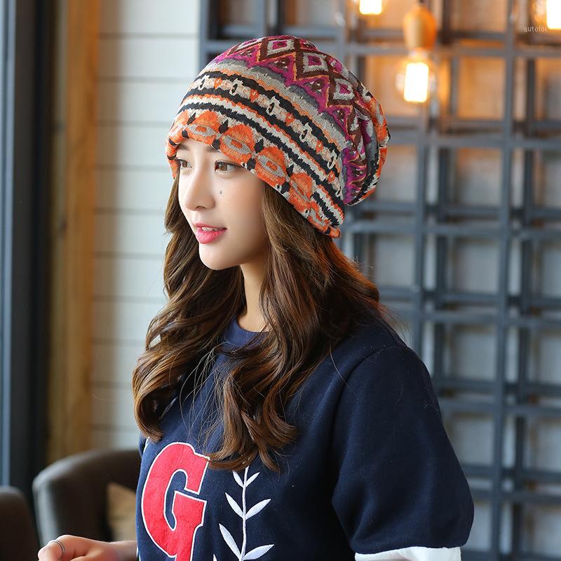 

Graffiti diamond Hip-Hop Caps Women's Beanie Hat Autumn Stars Knitted Hat for Ladies Men's1, Orange