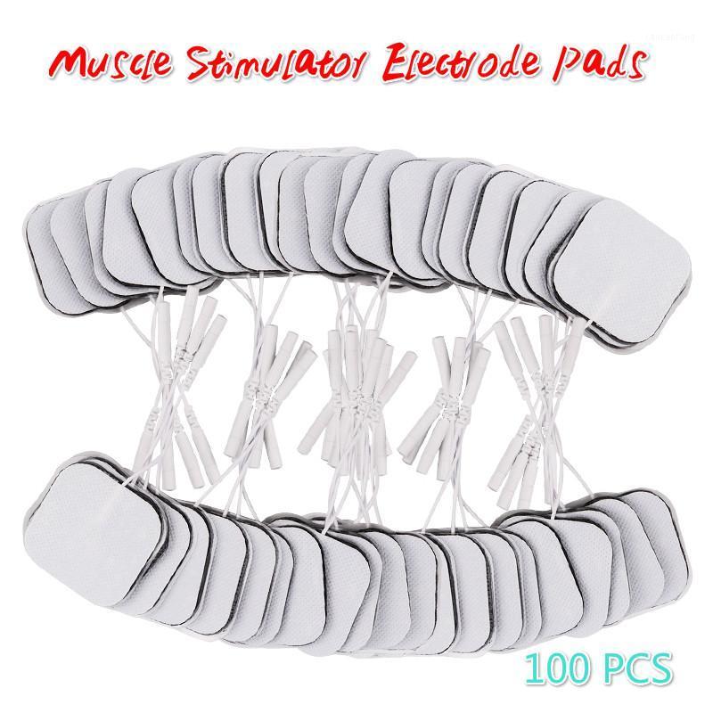 

20p/50p 5x5cm Muscle Stimulator Electrode Pads Non-woven Fabric Self Adhesive Replacement Pads For Tens Digital Therapy Machine1