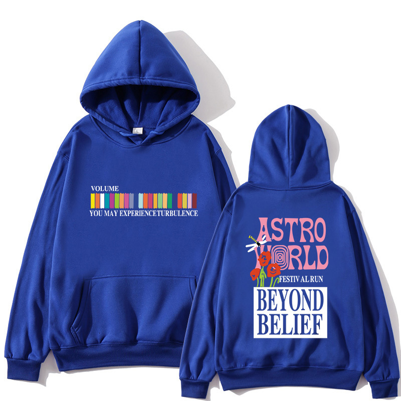 

2021 New Man Woman Pullover Sweatshirt Travis Scott You Were Here Hoodies Fashion Letter Astroworld Hoodie Streetwear 4408, Royal blue