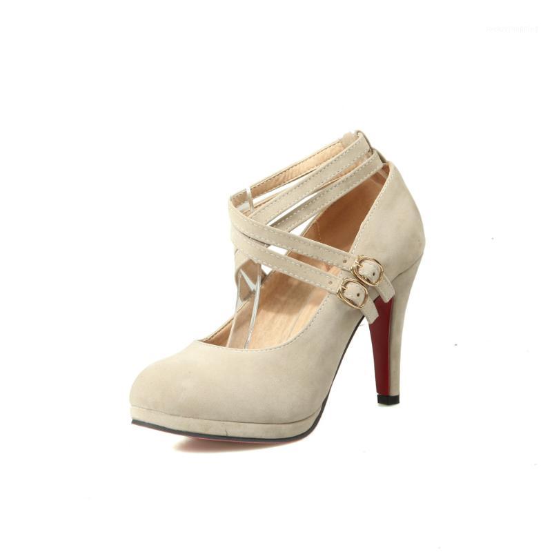 

Age season new shoes new high with shallow mouth 31-2020 size 43 yards single shoes 1812111, Beige