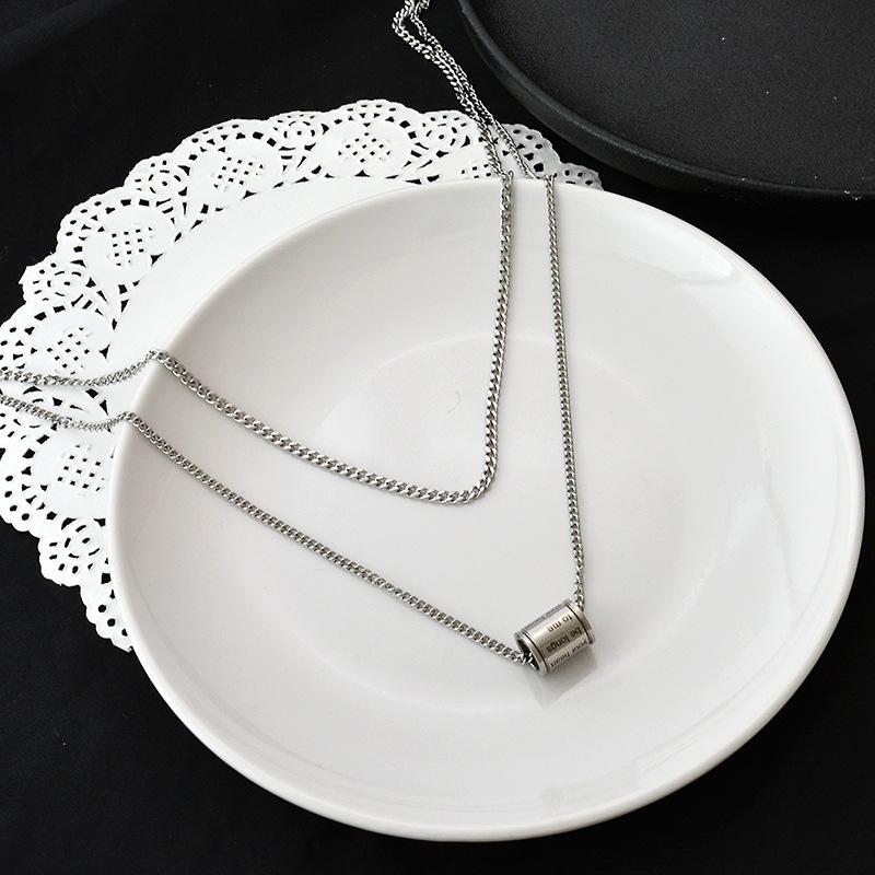

Fashion letter roller necklace female new style simple and versatile clavicle chain accessories hot sale