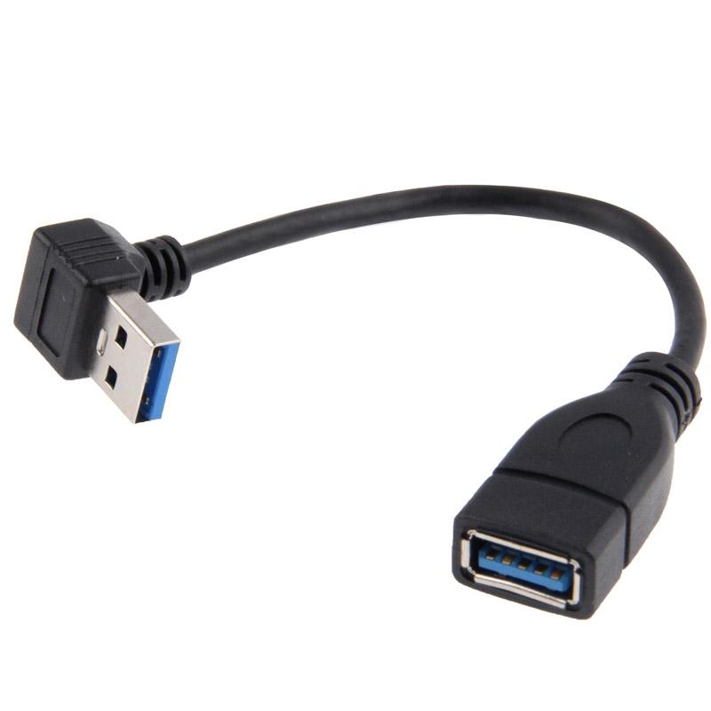 

USB 30 Down Angle 90 degree Extension Cable Male to Female Adapter Cord Length 15cm