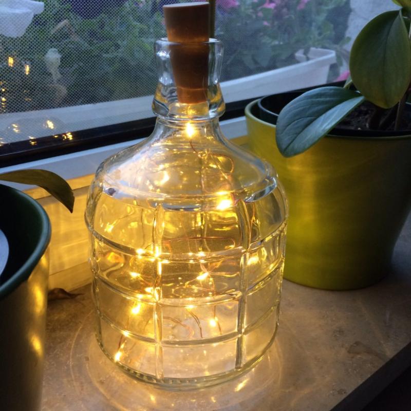 

20LED Copper Wire String Light With Cork Bottle Stopper For Glass Craft Fairy Valentines Wedding Decoration Lamp Bar Xmas Party