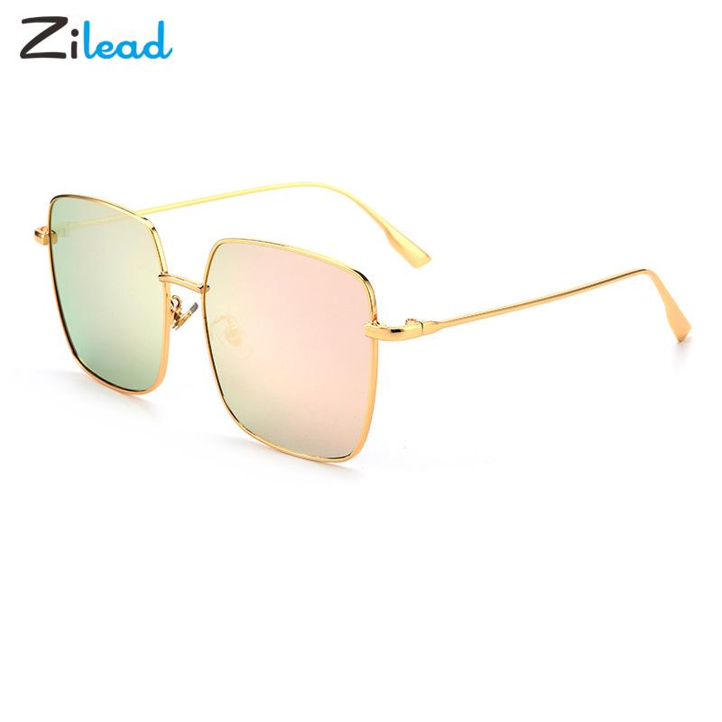 

Sunglasses Zilead Square Large Frame Sunshade Mirror With Metal Alloy Glasses Hinge Non-Slip Bazoo Holds Comfoetable