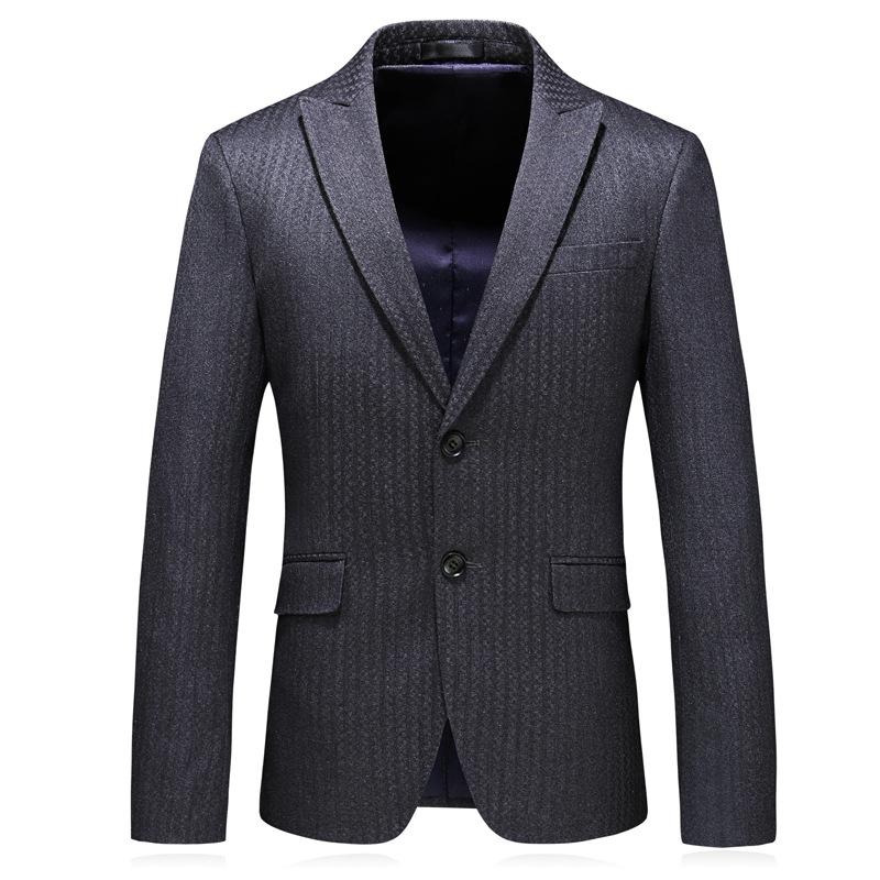 

Fit Slim Men Blazer Business Formal Causal Office Work Party Gray Suit Jacket Daily Life Prom Banquet Single Breasted 2 Buttons
