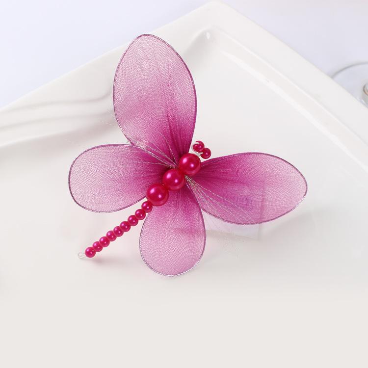 

12pcs Dragonfly Napkin Button Mesh Animal Napkin Ring