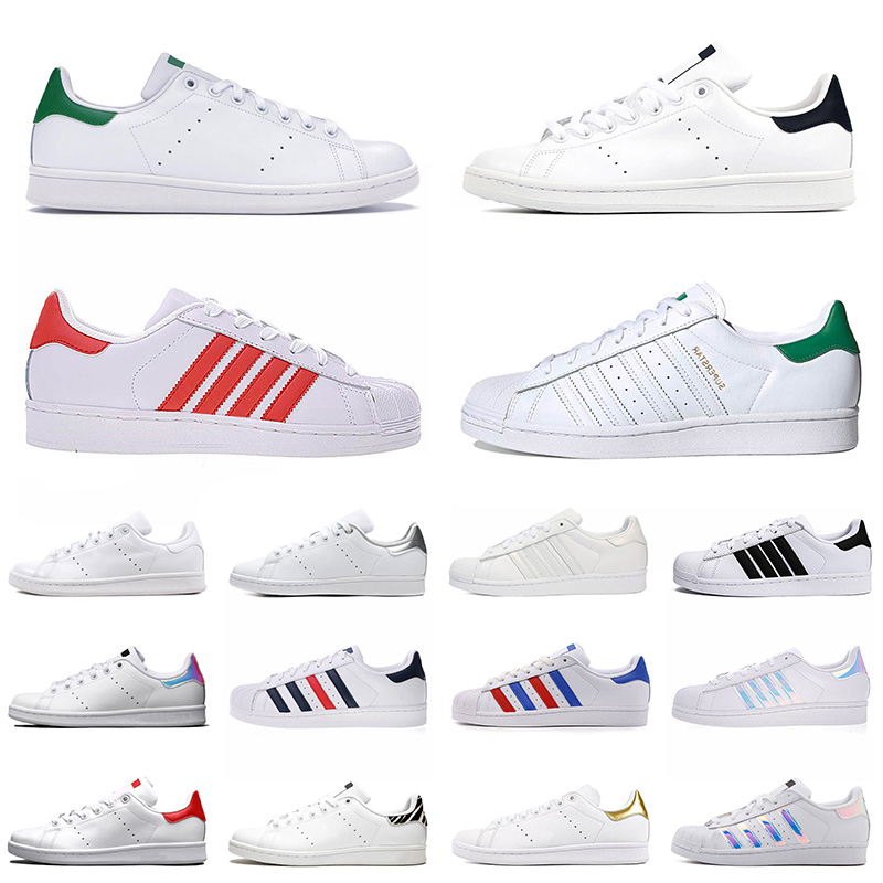 

top chaussures stan smith superstar men womens flat casual shoes triple white green red gold zebra black superstars mens traienrs sneakers, 17