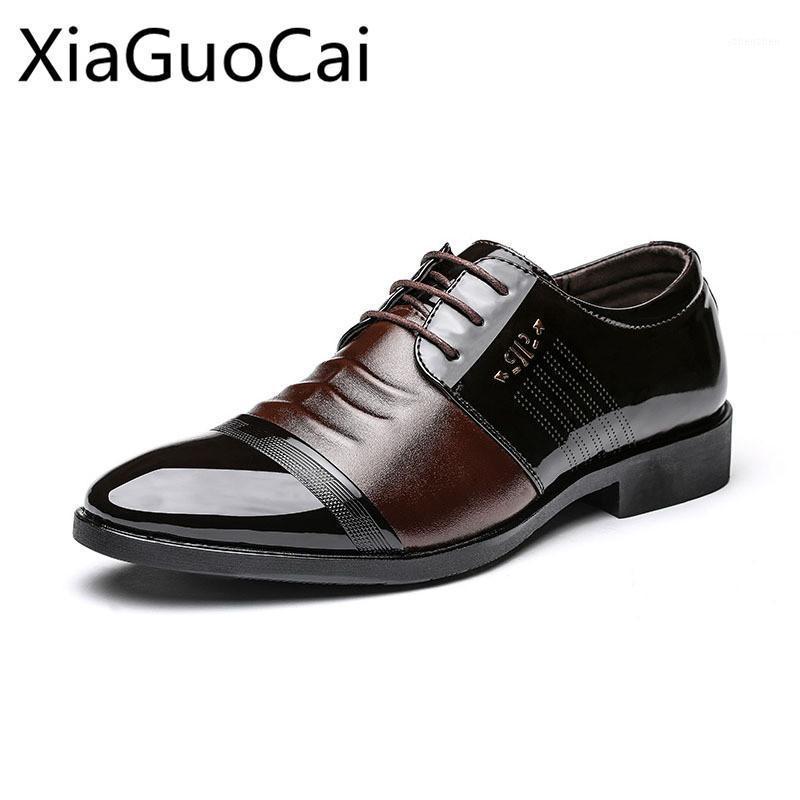 

Fashion Solid Men Dress Shoes Casual Pointed Toe Business Formal Shoes Antiskid Massage Classic Business Formal Leather1, Black