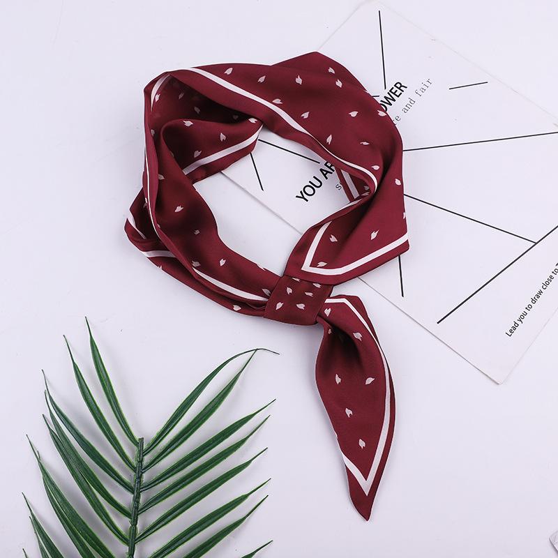 

women silk scarf Leaves head scarf hijab bufanda mujer Fashion Floral scarves long