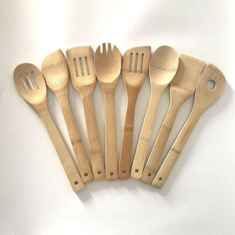 

Kitchen Cooking utensils Bamboo utensils set spoon spatula shovel scrapper