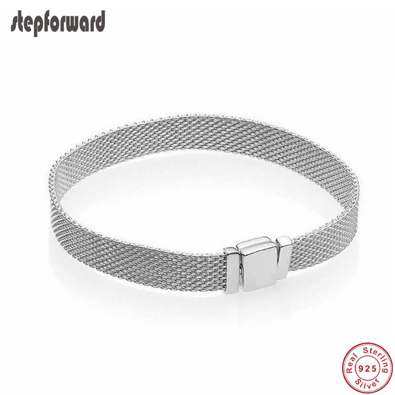 

New Collection 925 Sterling Silver Simple Reflexions Bracelet High Quality Popular Fashion Bracelets For Women Gift