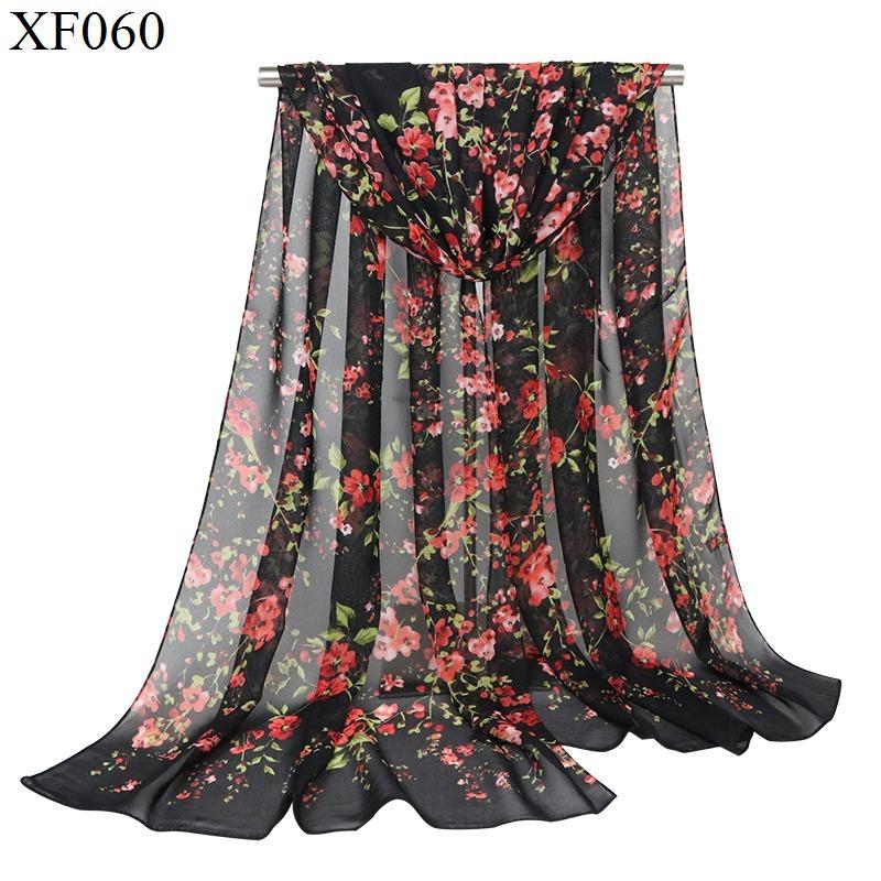 

Thin Chiffon Scarf Shawls Scarves, Best-selling Europe And The United States Printing Broken Flower Wholesale Scarves