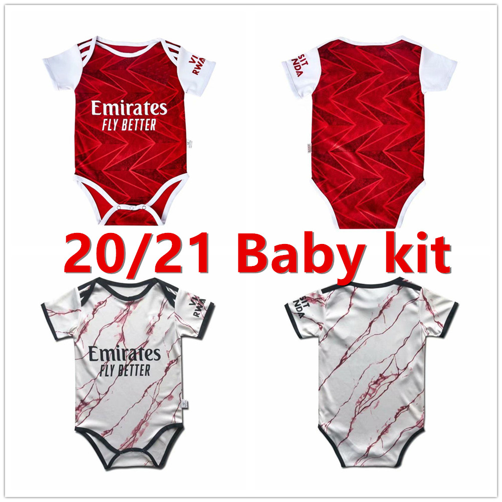 

20 21 Gunners Home Away Baby soccer Jersey 2020 2021 Arsen PEPE NICOLAS HENRY GUENDOUZI SOKRATIS TIERNEY 9-18 Months Child Football shirt