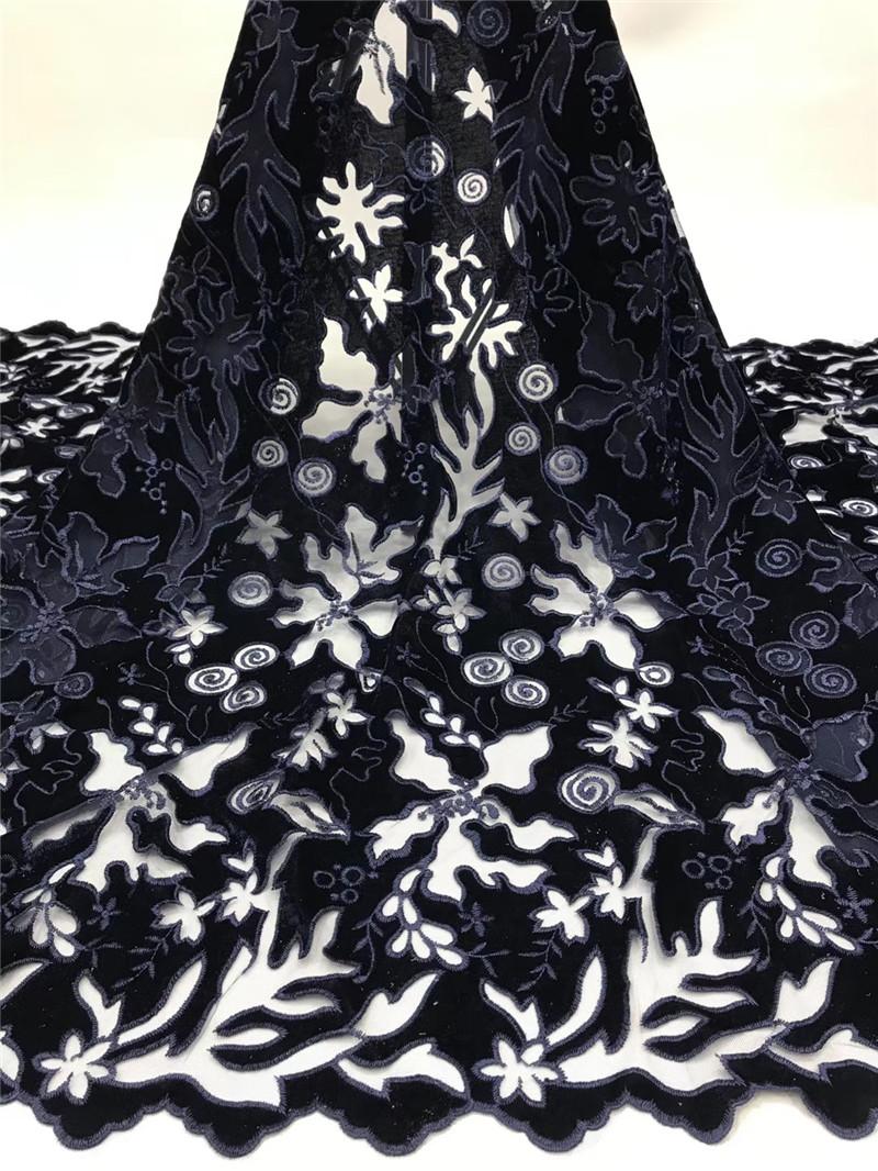 

New design Soft material flowers 1SU-5802 african lace fabric high quality lace fabric for evening dress decoration