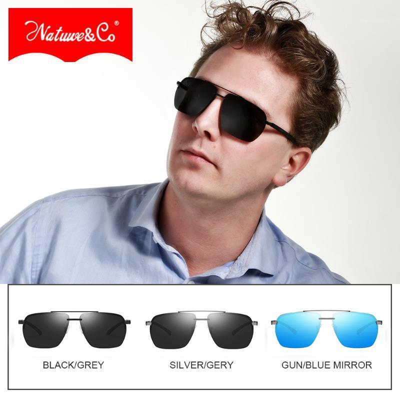 

Natuwe&Co 2020 Fashion Metal Polarized Sunglasses Mens Women Retro Rectangle Driving Sunglasses UV4001