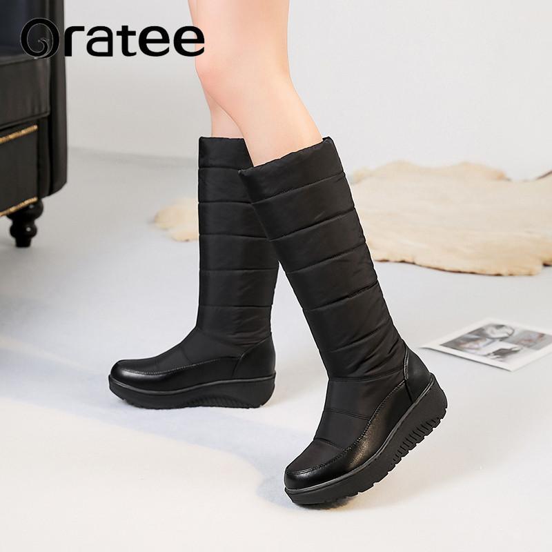 

Women Boots 2020 Winter Shoes Women Plus Insole Snow Boots High Quality Fur Ankle for Waterproof Winter Botas Mujer