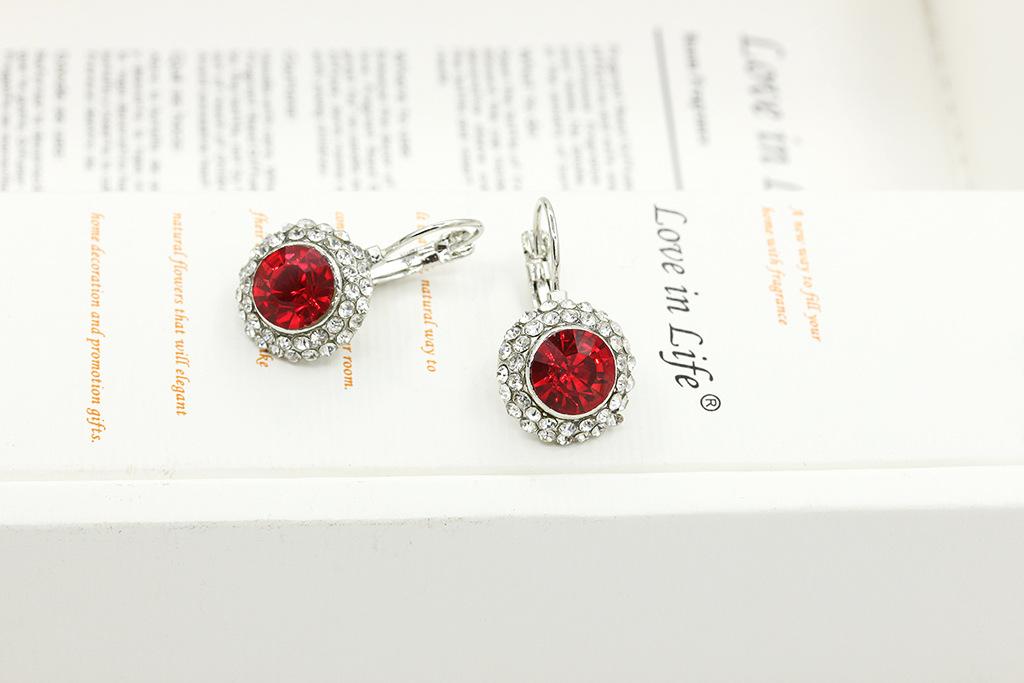 

Earrings Silver plated Jewelry Elegant Drop Earrings Austrian Crystal Earrings