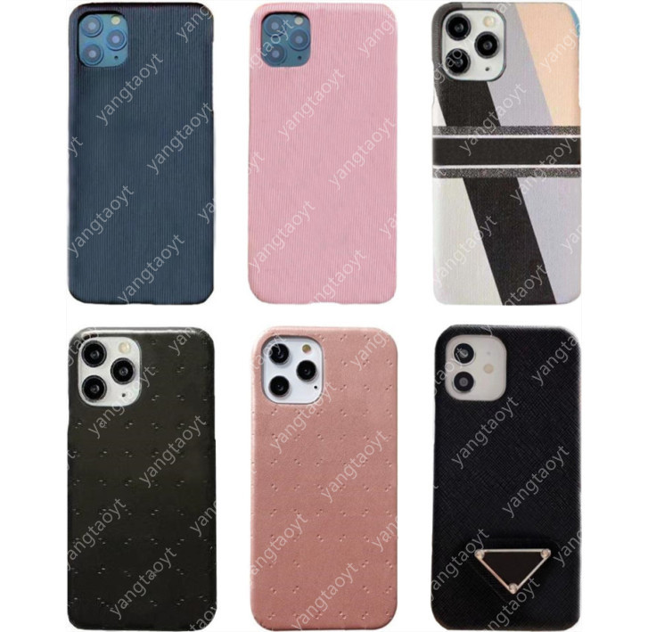 

Top Leather Designer Phone Cases For iPhone 13 Pro Max 12 mini 11 Xs XR X 8 7 Plus Fashion Classic Back Cover Luxury Print Cellphone Shell Designers Case With box, #12- g letter