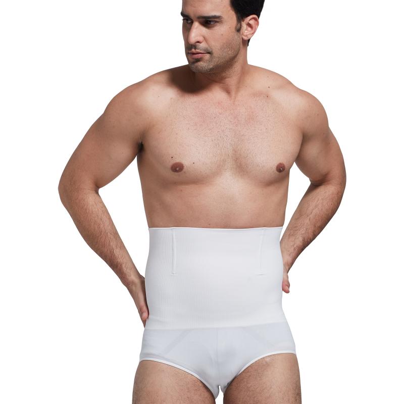 

High Waist Men's Tights Body Slimming Shaping Pants Fitness Shapewear Lose Weight Corset Lift Hips Abdomen Tummy Base Short, Black
