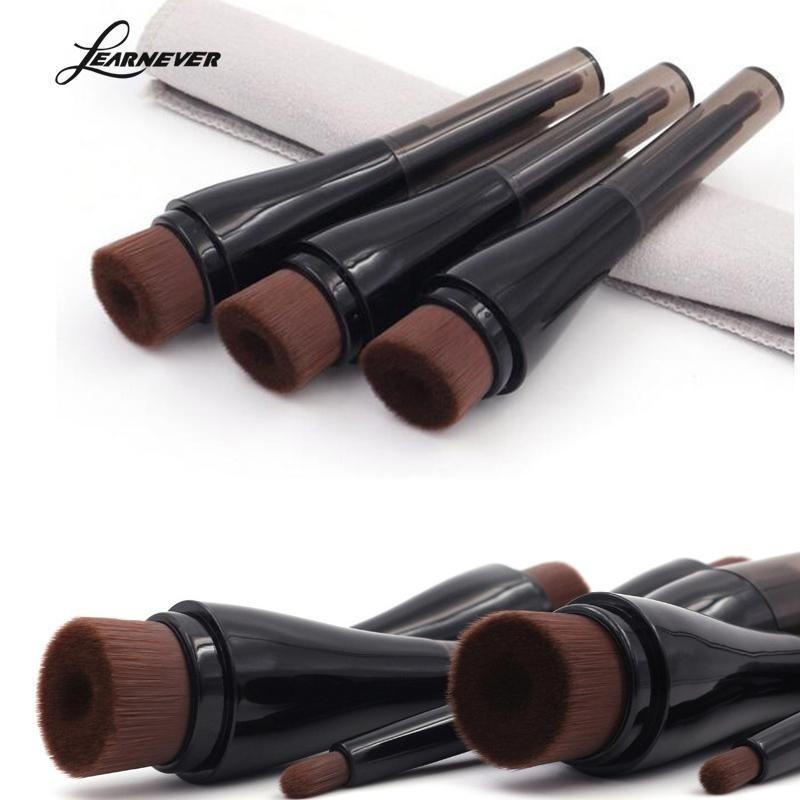 

1 Concave Liquid Foundation With Grooves Brush For BB Concealer Cosmetic Powder Eye Shadow Double Head Beauty Make Up