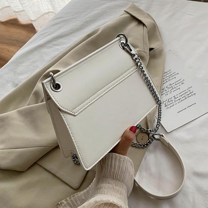 

2021 new fashion women's leather bag popular versatile Chain Bag Messenger women's autumn winter texture Fashion Shoulde, Black