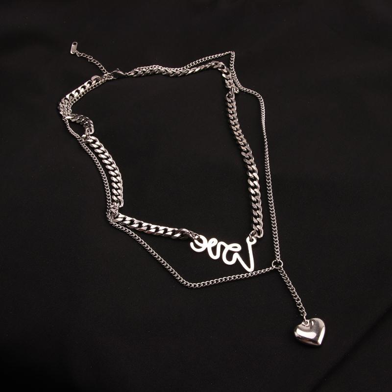 

Fashion all-match titanium steel necklace male hip-hop clothes pendant long simple sweater chain jewelry hot sale