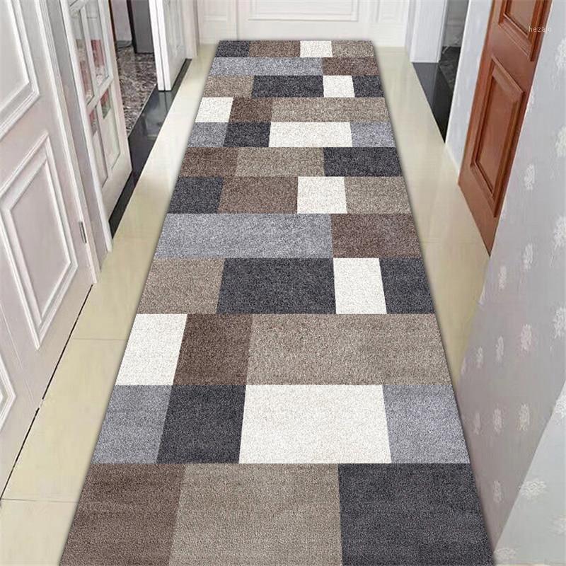 

Long Stair Carpet Nordic Home Bedroom Hallway Carpet Corridor Rug Geometric Aisle Floor Mat Bedside Window Rugs Long1