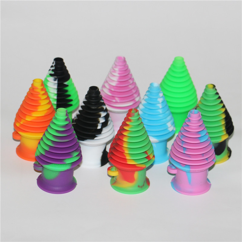 

Silicone Mouthpiece Glass Nectar Collector with 14mm Titanium Quartz Tips Silicone Container Reclaimer Nectar Collector Kit for Smoking