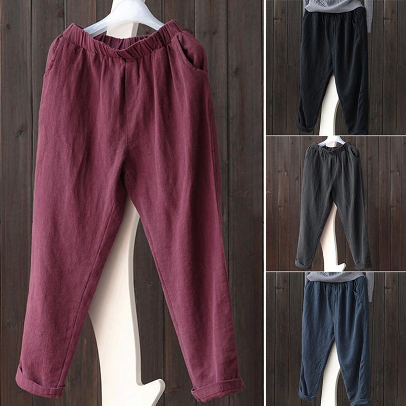 

Women's Loose Slim Casual Harem Long Pants, Gray