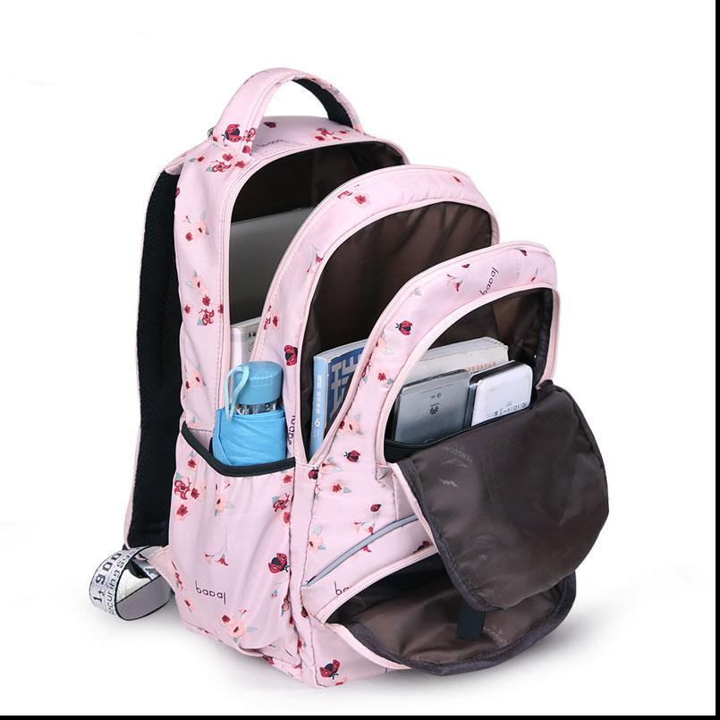 

High Quality Large schoolbag cute Student School Backpack Printed Waterproof primary school book bags for teenage girls kids New, Black ballon