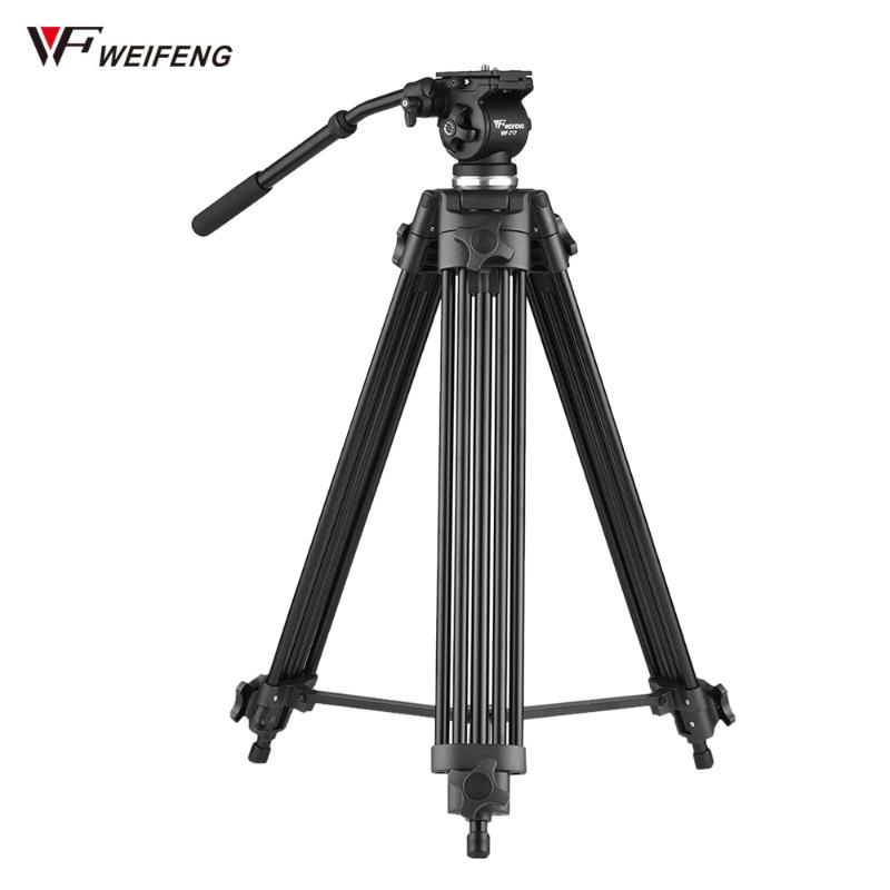 

Weifeng WF-717 Tripod 1.5m Professional Aluminum Alloy Tripod w/Fluid Hydraulic Head for Canon Nikon Sony Camera Camcorder Video