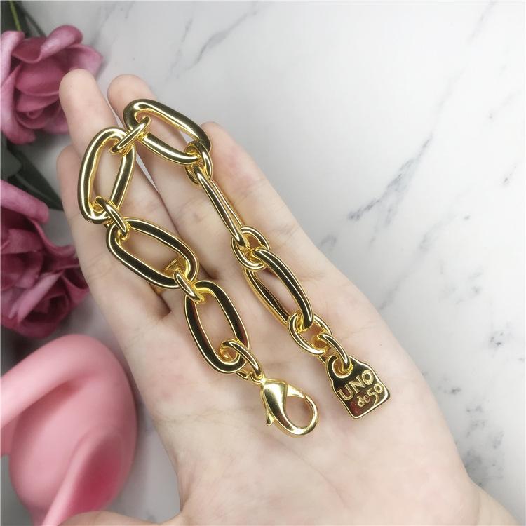 

Charm Bracelets Spanish Bracelet String Unode 50 Women Men Simple Design Chain Retro Couples Alloy Punk Unisex Good Gifts