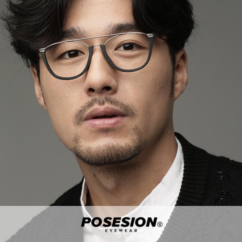 

POSESION Vintage Optical Eyeglasses Frame Men Retro Computer Glasses Spectacle Frame For Clear Lens Male Oculos Eyewear PS5051